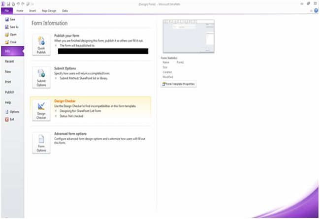 sharepoint form information